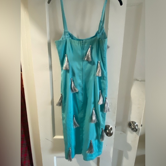 Fun tassel dress! Never worn - Picture 3 of 4